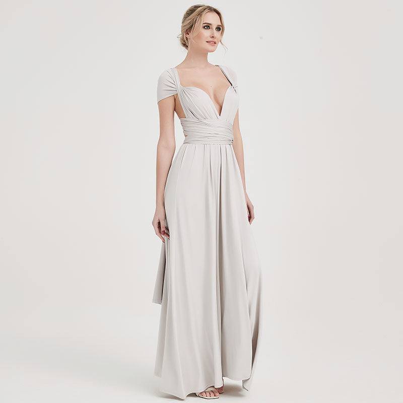 [Final Sale] Silver Gray Infinity Gown Ready to Ship - RongMoon