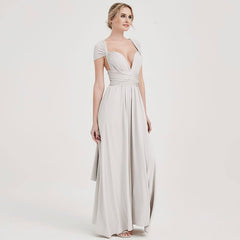 [Final Sale] Silver Gray Infinity Gown Ready to Ship - RongMoon