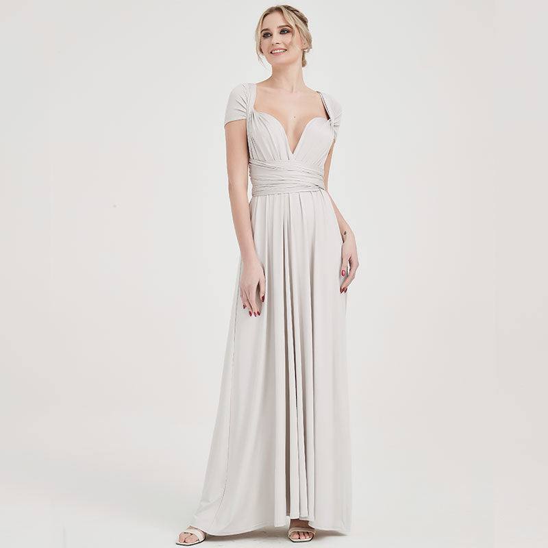 [Final Sale] Silver Gray Infinity Gown Ready to Ship - RongMoon