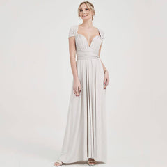[Final Sale] Silver Gray Infinity Gown Ready to Ship - RongMoon