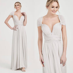 [Final Sale] Silver Gray Infinity Gown Ready to Ship - RongMoon