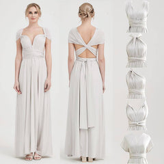 [Final Sale] Silver Gray Infinity Gown Ready to Ship - RongMoon