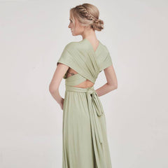 SilverSage Infinity Wrap Dresses NZ Bridal Convertible Bridesmaid Dress One Dress Endless possibilities - RongMoon