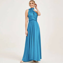Pre-Order Blue Tropical Bridesmaid Dresses - RongMoon