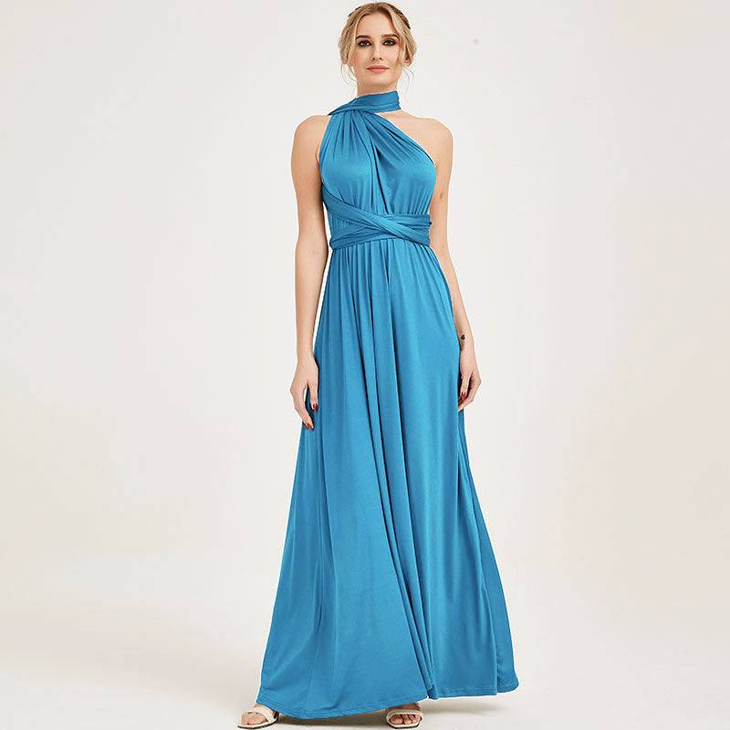 Pre-Order Blue Tropical Bridesmaid Dresses - RongMoon