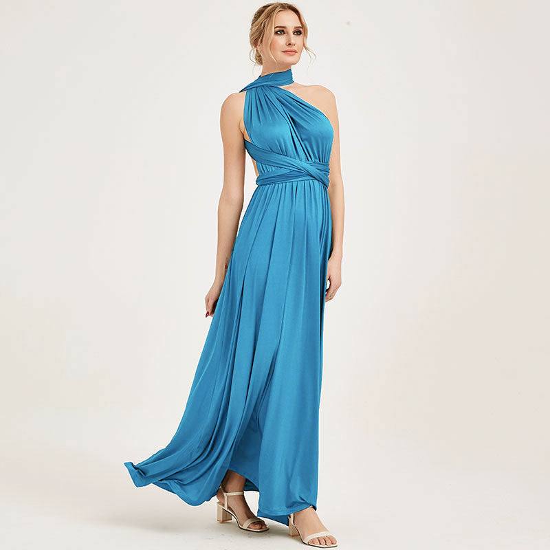 Pre-Order Blue Tropical Bridesmaid Dresses - RongMoon