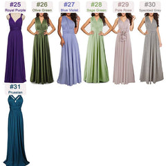 Champagne Gold Infinity Wrap Bridesmaid Dresses Endless Way Convertible Maxi Dress - RongMoon