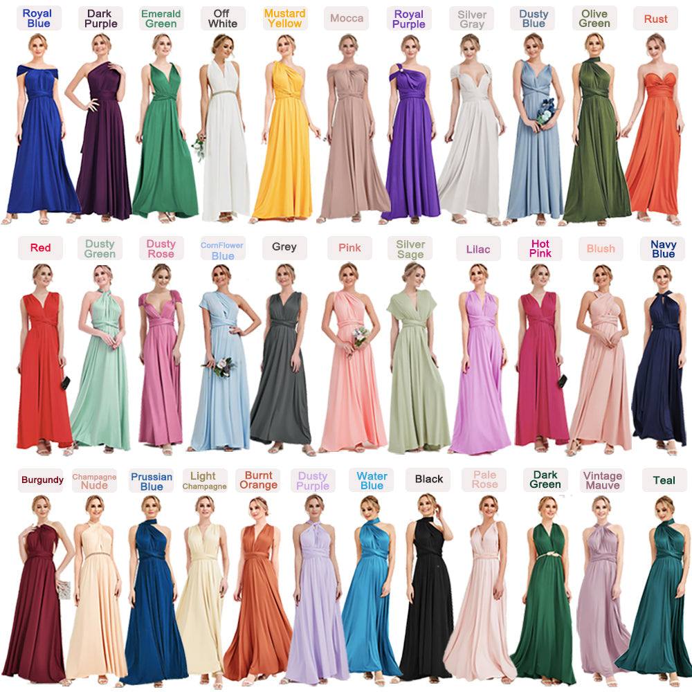 [Final Flaw Sale] Dusty Green Endless Ways Convertible Beach Bridesmaid Dress - RongMoon
