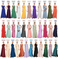 Pink Endless Way Convertible Maxi Dress Infinity Wrap Bridesmaid Dresses - RongMoon