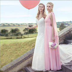 Multi Ways Convertible Chiffon Bridesmaid Dresses-CHRIS - RongMoon