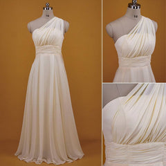 [Final Sale] Light Champagne Convertible Chiffon Bridesmaid Dress CHRIS - RongMoon
