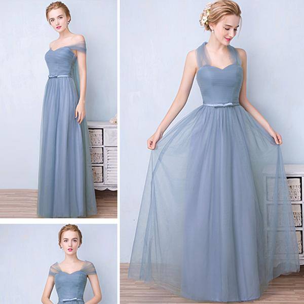 Sweetheart Pleated Bow Tie Bridesmaid Dress - RongMoon