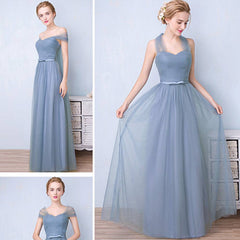 Convertible Sweetheart Pleated Bow Tie Bridesmaid Dress - RongMoon