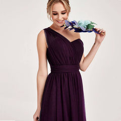 Dark Purple MULTI WAY Sweetheart Tulle Bridesmaid Dress-ALICE - RongMoon