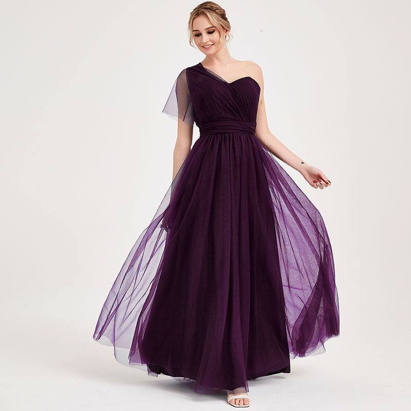 Mix Match Purple MULTI WAY Sweetheart Tulle Bridesmaid Dress-ALICE - RongMoon