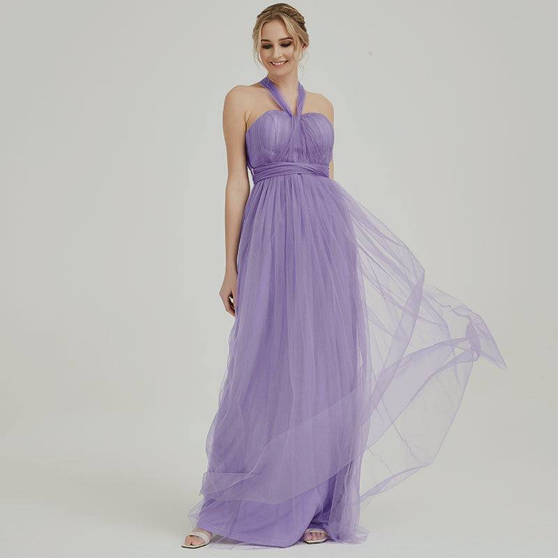 Dusty Purple MULTI WAY Sweetheart Tulle Bridesmaid Dress-ALICE - RongMoon