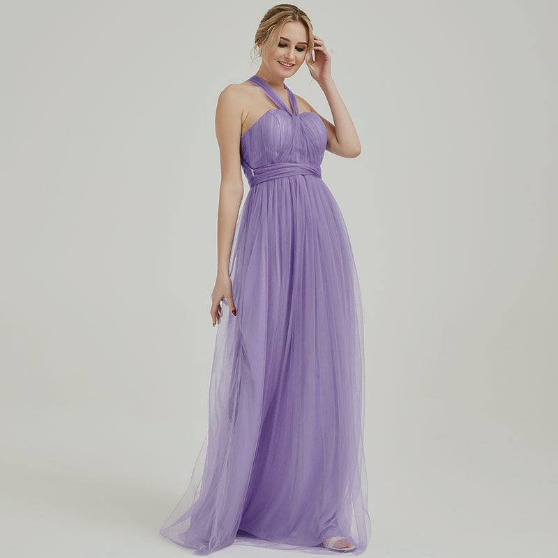 Dusty Purple MULTI WAY Sweetheart Tulle Bridesmaid Dress-ALICE - RongMoon