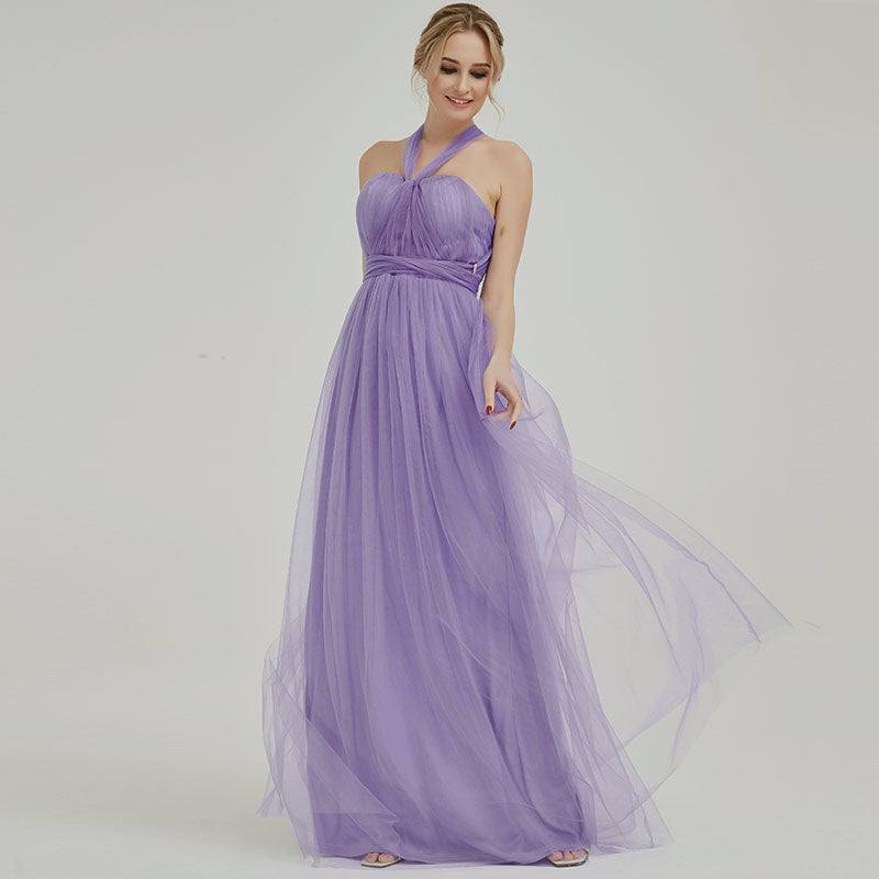 Mix Match Purple MULTI WAY Sweetheart Tulle Bridesmaid Dress-ALICE - RongMoon