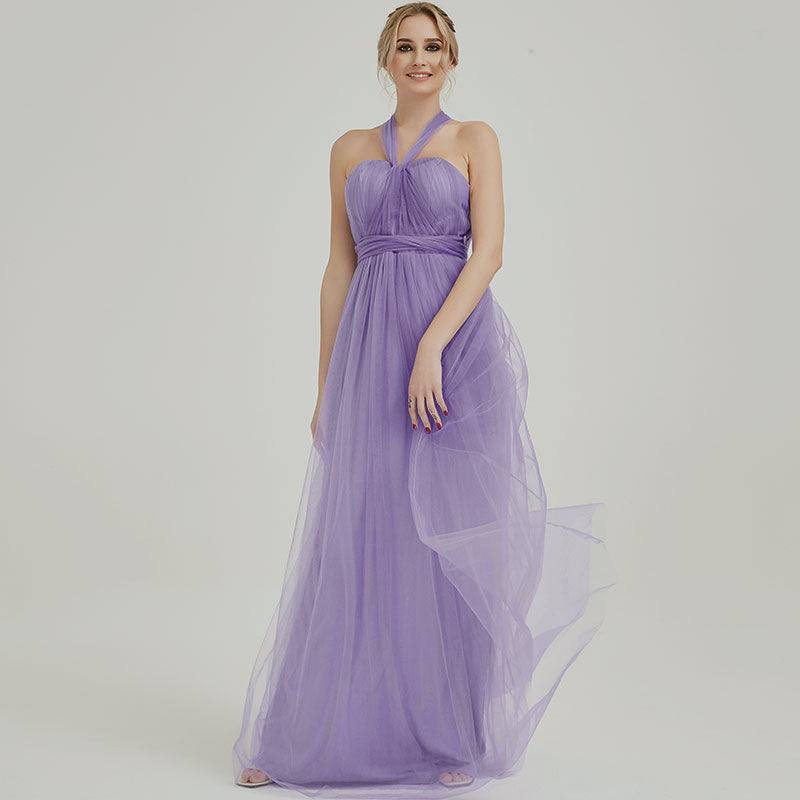 Dusty Purple MULTI WAY Sweetheart Tulle Bridesmaid Dress-ALICE - RongMoon