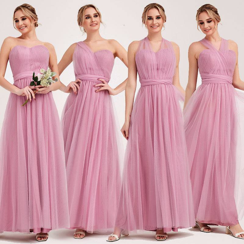 Dusty Rose MULTI WAY Sweetheart Tulle Bridesmaid Dress-ALICE - RongMoon