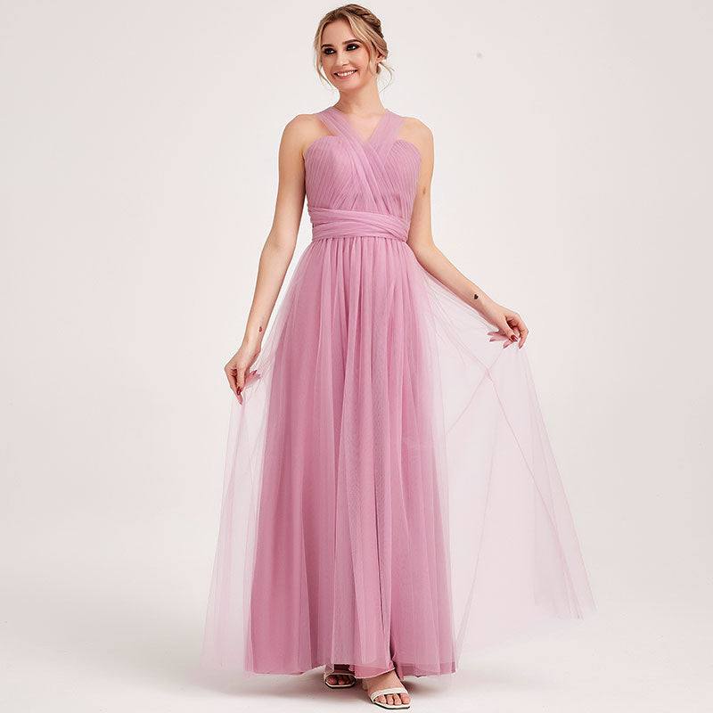 Dusty Rose MULTI WAY Sweetheart Tulle Bridesmaid Dress-ALICE - RongMoon