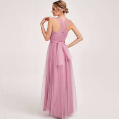 Dusty Rose MULTI WAY Sweetheart Tulle Bridesmaid Dress-ALICE - RongMoon