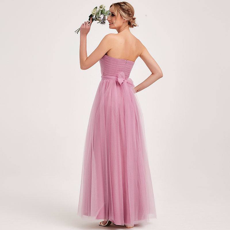 Dusty Rose MULTI WAY Sweetheart Tulle Bridesmaid Dress-ALICE - RongMoon
