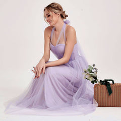 Mix Match Purple MULTI WAY Sweetheart Tulle Bridesmaid Dress-ALICE - RongMoon