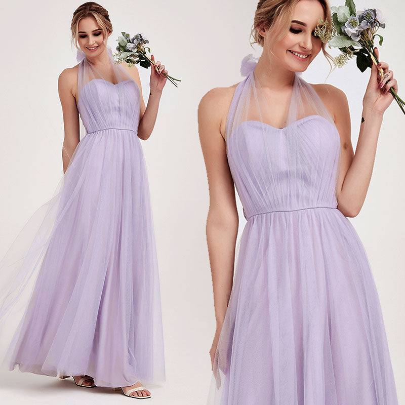 Mix Match Purple MULTI WAY Sweetheart Tulle Bridesmaid Dress-ALICE - RongMoon