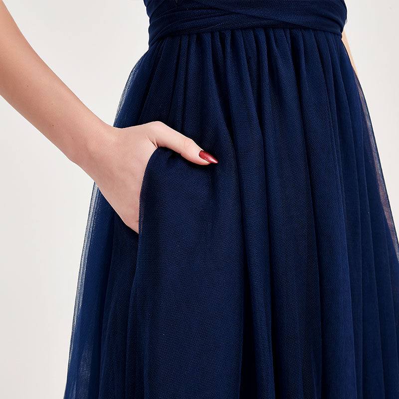 Mix Match Purple MULTI WAY Sweetheart Tulle Bridesmaid Dress-ALICE - RongMoon