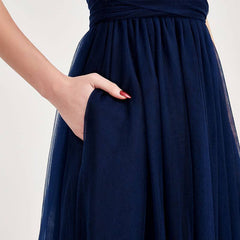 Mix Match Purple MULTI WAY Sweetheart Tulle Bridesmaid Dress-ALICE - RongMoon