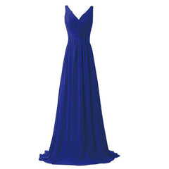 [Special Color] Sleeveless V-neckline Chiffon Bridesmaid Dress-Flori - RongMoon