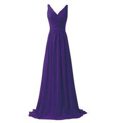 [Special Color] Sleeveless V-neckline Chiffon Bridesmaid Dress-Flori - RongMoon