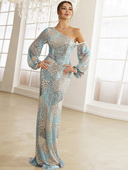 Sequin Colorful Mermaid Prom Dress