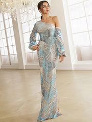 Sequin Colorful Mermaid Prom Dress