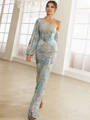 Sequin Colorful Mermaid Prom Dress