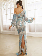 Sequin Colorful Mermaid Prom Dress