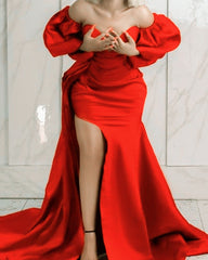 Plus Size Mermaid Off The Shoulder Dresses