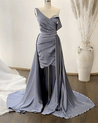Sexy Sheath Column Satin Pleated Dress