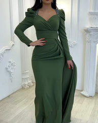 Sleeved Mermaid Sweeetheart Dress