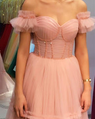 Blush Tiered Tulle Corset Dress - RongMoon
