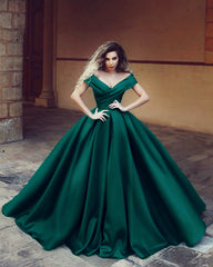 Quinceanera Dresses Satin Ball Gown Off Shoulder