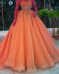 Ball Gown Sweetheart Ruffles Quinceanera Dresses Beaded Corset