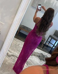 Sheath Spaghetti Straps Green Sequin Long Prom Dress