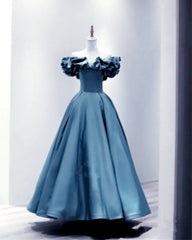 Ruffles Sleeves Satin Midi Bridesmaid Dresses