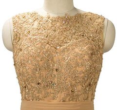Trumpet/Mermaid Floor-Length Tulle Sleeveless Off-the-Shoulder Prom Dresses with Beading