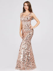 Sexy Trumpet/Mermaid Sequined Evening Dresses