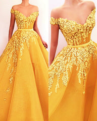 Elegant Tulle Dresses Lace Appliques Off Shoulder