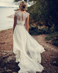 Chiffon Wedding Dress Lace Bolero Jacket