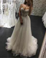 Tulle Sweetheart Embroidery Wedding Dress Rustic Style